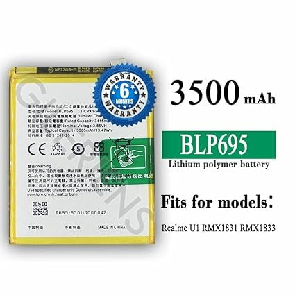 Image of Original BLP695 Battery for realme U1 / RMX1831 / RMX1833 Battery with 6 Month Warranty**** (B181)
