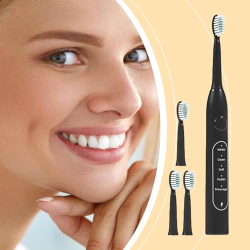 ycezw Automatische Zahnbürste | Wasserdichtes Modell - hochfrequente Mundreinigung mit praktischem Design für Zuhause Nacht Reisen Camping Dusche – Bild 3