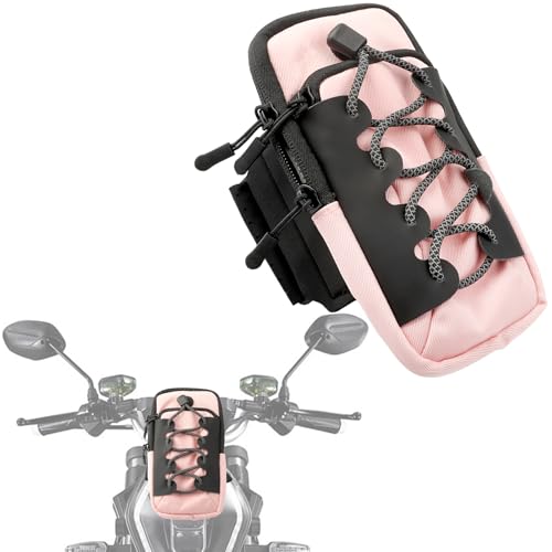 Pink Electric Dirt Bike Bag, Waterproof Front Frame Bag &
