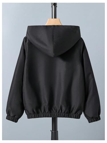 Floerns Boy's Graphic Zip Up Hooded Jackets Long Sleeve Light Jacket with Pocket2