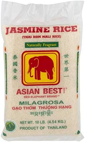 Asian Best Jasmine Rice, 10 Pound, 160 ounce