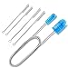 67Inch Long Flexible Drain Brush, JANNO Double Ended Nylon Pipe Cleaner for Shower Drain, Sink Plumbing, Aquarium Tubing, Hookah Hose, U-Shape Tube, 4PCS Straw Brush for Glass Pipe, Sippy Cup, Bottle