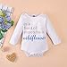ASTRILL 4Pcs Infant Baby Boy Girls Letters Long Sleeve Romper+Flower Pant+Hat+Headband Warm Clothes, 3-6 Months, Blue