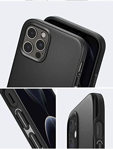 Coque iPhone 12 fine en PC TPU noir intégral - 5
