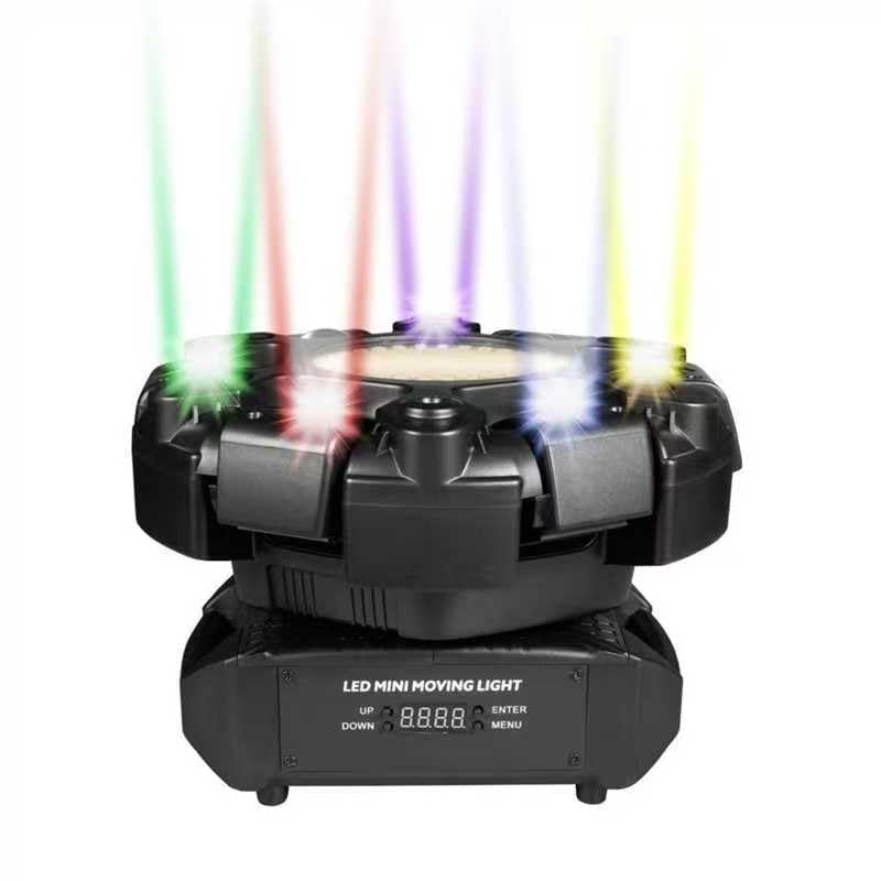 Image of Dj Lights for Parties Moving Head 6-Arm with Remote Control RGBW LED DJ Stage Lights Professional Disco Light DMX512 & Sound Activated Rotating Light for Wedding Live House KTV Bar & Club Christmas