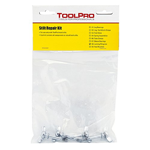 Kit écrou papillon Toolpro anti jeu pour fixation d'échasses