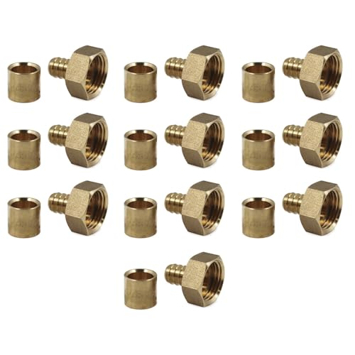 - Raccord à glissement - Lot 10 Raccords PER à glissement Ø16 - Femelle écrou libre 1/2(15/21)