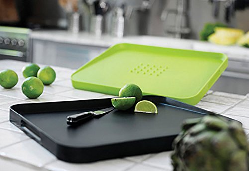 Joseph Joseph Tábua de corte multifuncional Cut & Carve, grande, verde