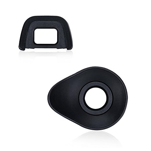 JJC 2 Types DSLR Camera Eyecup Eyepiece Viewfinder for Nikon D7200 D7100 D7000 D5000 D750 D610 D600 D300 D300s D90 D80 Replaces Nikon DK-21 DK-23 Eye Cup -2pack