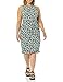 Amazon Essentials Women's Sleeveless Crossover Twist Neck Faux Wrap Dress, Dark Green Floral, Medium