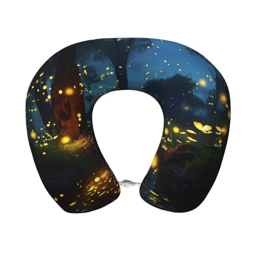 Almohada U espuma viscoelástica tamaño único negra miniatura 1