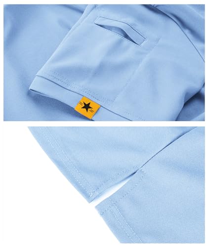 Image of SCODI Men's Golf Polo Shirt Short Sleeve Tactical Shirts Casual Tennis T-Shirt
