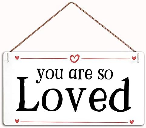WEIMEILD You are so Loved Sign,Wood Sign Wall Art Poster Bar Sign Home Decor,12"x6"(C-441)