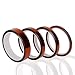 High Temperature Tape 4 Pack Kapton Tape Polyimide High Resistant Tape Sublimation Tape Multi-Sized 5mm/10mm/12mm/20mm x 33M with Silicone Adhesive for Masking, Soldering, Electrical, etc.