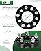 EZISOE 5x4.5 to 5x4.75 Wheel Adapters, 1inch 5x114.3mm to 5x120.65mm Wheel Adapter 73mm Hub Bore with 1/2-20 Thread Pitch