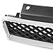 DNA MOTORING OE Style Diamond Mesh Grille Grill w/Badge Slot Compatible with 06-13 Impala, 14-16 Impala Limited/SS, Black, OEM-GR-GM1200551