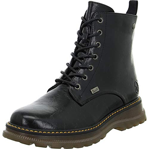Rieker Damen 92810-00 Mode-Stiefel, schwarz, 42 EU