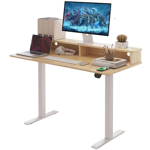 Modern Space 2-Tier Electric Standing Desk 45