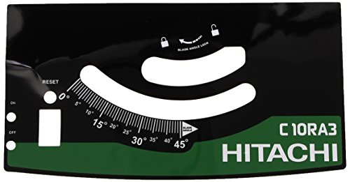 Hitachi 325841 2ETH Label C10RA3 pièce de rechange pour outil de découpe