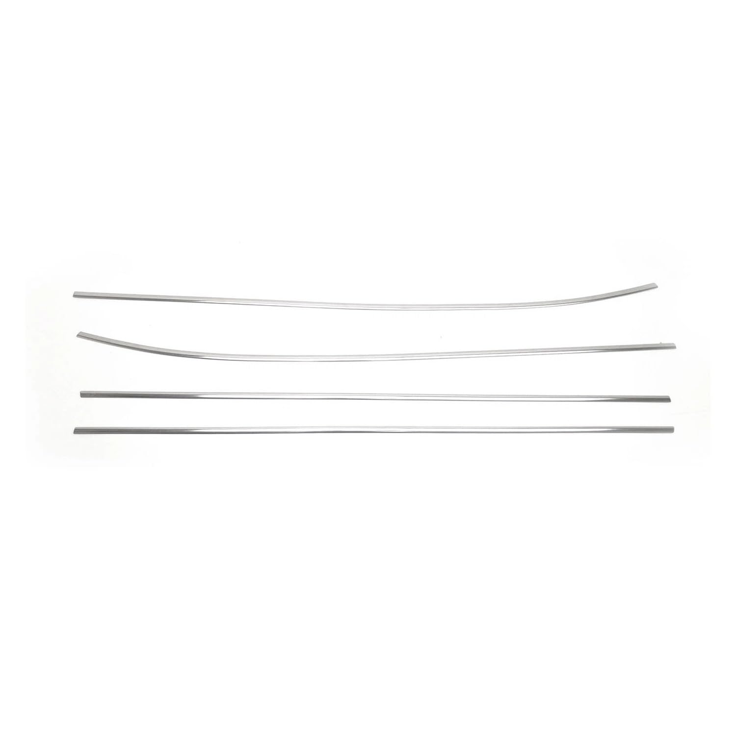 Syxlsjw Chrome Sealing Strip 4Pcs Window Glass Weatherstrip For Hyundai For Tuscon Ix35 2010-2015 Door Outer Seal Belts Pressure Sealing Strip 82210-2S000(Chrome)