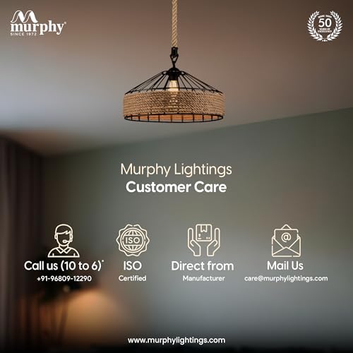 Image of Murphy Hanging Lamp Vintage Hemp Rope Pendant Lamp Ceiling Lamp, Retro Industrial Iron Vintage Loft Ceiling Light Chandelier Rustic Hemp Rope Candlestick Pendant Lamp, Black, Round, Pack of 3