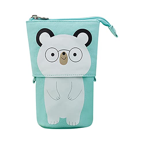XinGxMei Federmäppchen Cartoon-Katze Bleistifthalter Süßer Mäppchen Stehbleistiftbeutel Tasche Tasche Schreibwarenetui Geschenk für Schülerin Teenager Mädchen Erwachsenenschulbüro (F) Cover