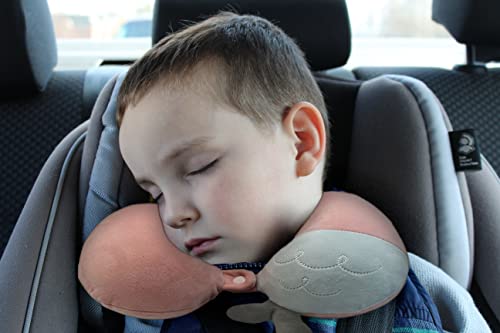 Nackenhörnchen von Gentlepaw, Nackenkissen Kinder für Reise in Flugzeug, Auto, Zug, Memory Foam Reisekissen Erwachsene, U-förmiges Kissen mit niedlichem Tiermotiv, Kopfkissen Abnehmbarer Bezug (Rosa) - Image 8