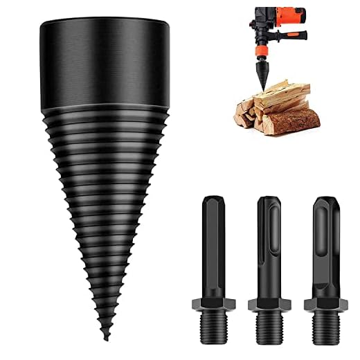 Spaccalegna a vite coni, coni per legno, spaccalegna con 3 maniglie, 42 mm