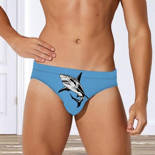 Hammerhead Shark Men's Swimsuit Brief Quick Dry Bikini Swimwear Bathing Suit Beach Swimming Trunks3