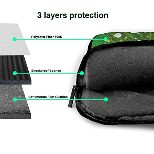 Maletín para laptop con diseño de árbol verde, unisex miniatura 6