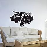 R75 KS 750 Sahara 4335 - Adhesivo de pared para motor de 4 tiempos (45 x 65...