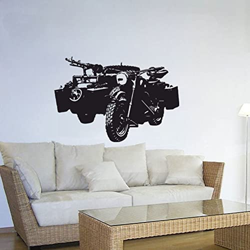 R75 KS 750 Sahara #4335 sticker mural double cylindre 45x65cm décoration murale vintage
