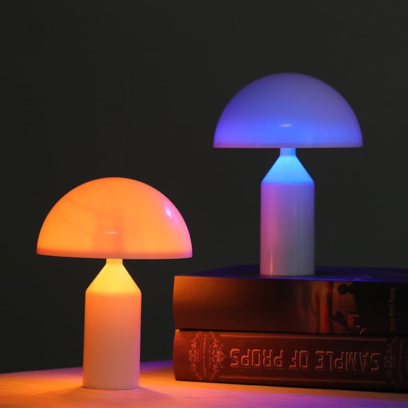 Image of Mushroom Pat Lamp, Night Atmosphere Light, Color Change Lamp, Touch Control Lamp on Table, Festival Decoration