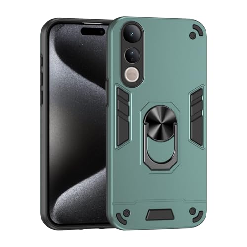 Tapa de la caja trasera del teléfono Compatible con Vivo V50 Lite Funda Compatible with teléfono con soporte y protección a prueba de golpes de grado militar a prueba de caídas Cubierta protectora res