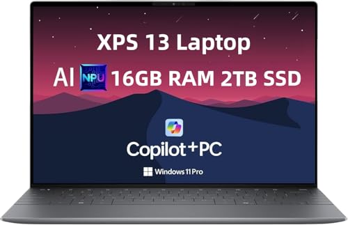 Image of NewDel.l XPS 13 9345 Laptop, Copilot+ AI PC Business Student (13.4 inch 2K 120Hz InfinityEdge, Snapdragon X Plus (> i7-1355U), 16GB 8448mt /s RAM, 2 TB SSD), Thin Light, 27Hours Battery Life, Win 11 Pro