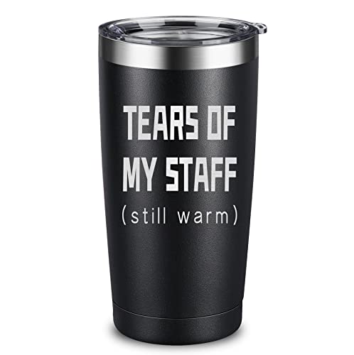 ARIABLE Tears of My Staff – Funny Gifts for Boss from Employee – Best Birthday Present Ideas for World Best Boss Ever, Assistant, Men, Women, Principal, Bosses Day, Office