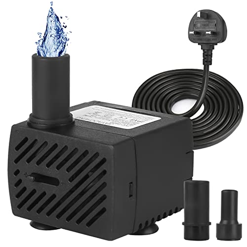Mini Submersible Water Pump (350L/H,5W) Ultra Quiet Aquarium Water Pump Adjustable Fish Tank Water...