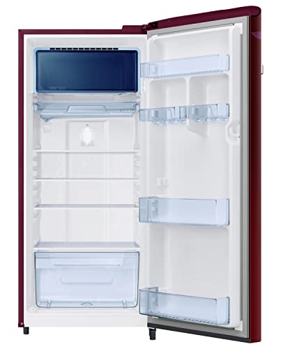 Image of Samsung 215L 4 Star Inverter Direct-Cool Single Door Digi-Touch Refrigerator Appliance (RR23C2E24NJ /HL,Orange Blossom Red)