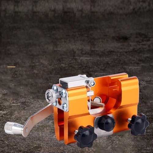 Chainsaw Sharpener, Chain Sharpener, Portable Hand Crank Chainsaw Chain Sharpener Set, Portable Household Hardware Tool, for Chain Sharpening (Yellow,M) - 1
