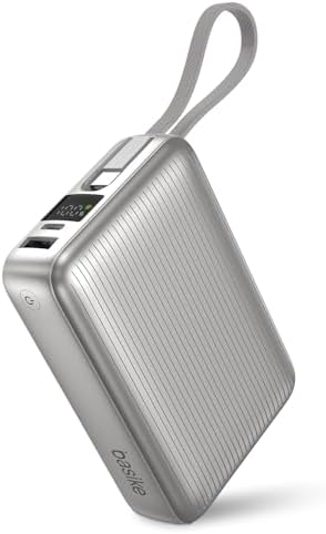 Basike Power Bank, Carregador Portátil 20000mAh 45W, 3-Saídas com...