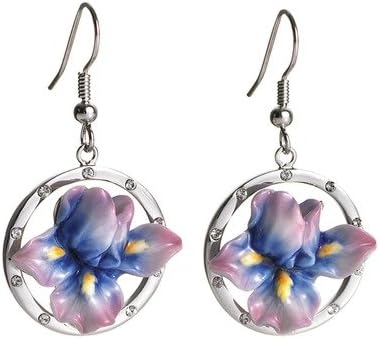Iris Flower Earrings