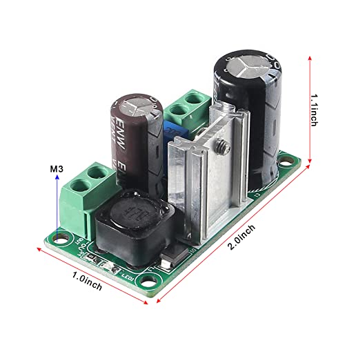 5pcs AC/DC to DC Step Down Buck Converter AC 5-30V DC 5-48V 24V 36V 48V to DC 2.5-35V 12V Adjustable Voltage Regulator Power Supply Board LM2596HV 2A Volt Converter Module4