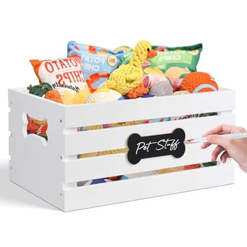 Dog-Toy-Box-Pet-Toy-Baskets-Wood-Dog-Toy-Bin-Storage-Cat-and-Puppy-Toy-Bin-Organizer-Pet-Toy-Storage-Basket-for-Leash-Food-Accessories-Treat-Toy-Basket-for-Dog - Cucciolini Doodles   Dog-Toy-Box-Pet-Toy-Baskets-Wood-Dog-Toy-Bin-Storage-Cat-and-Puppy-Toy-Bin-Organizer-Pet-Toy-Storage-Basket-for-Leash-Food-Accessories-Treat-Toy-Basket-for-Dog