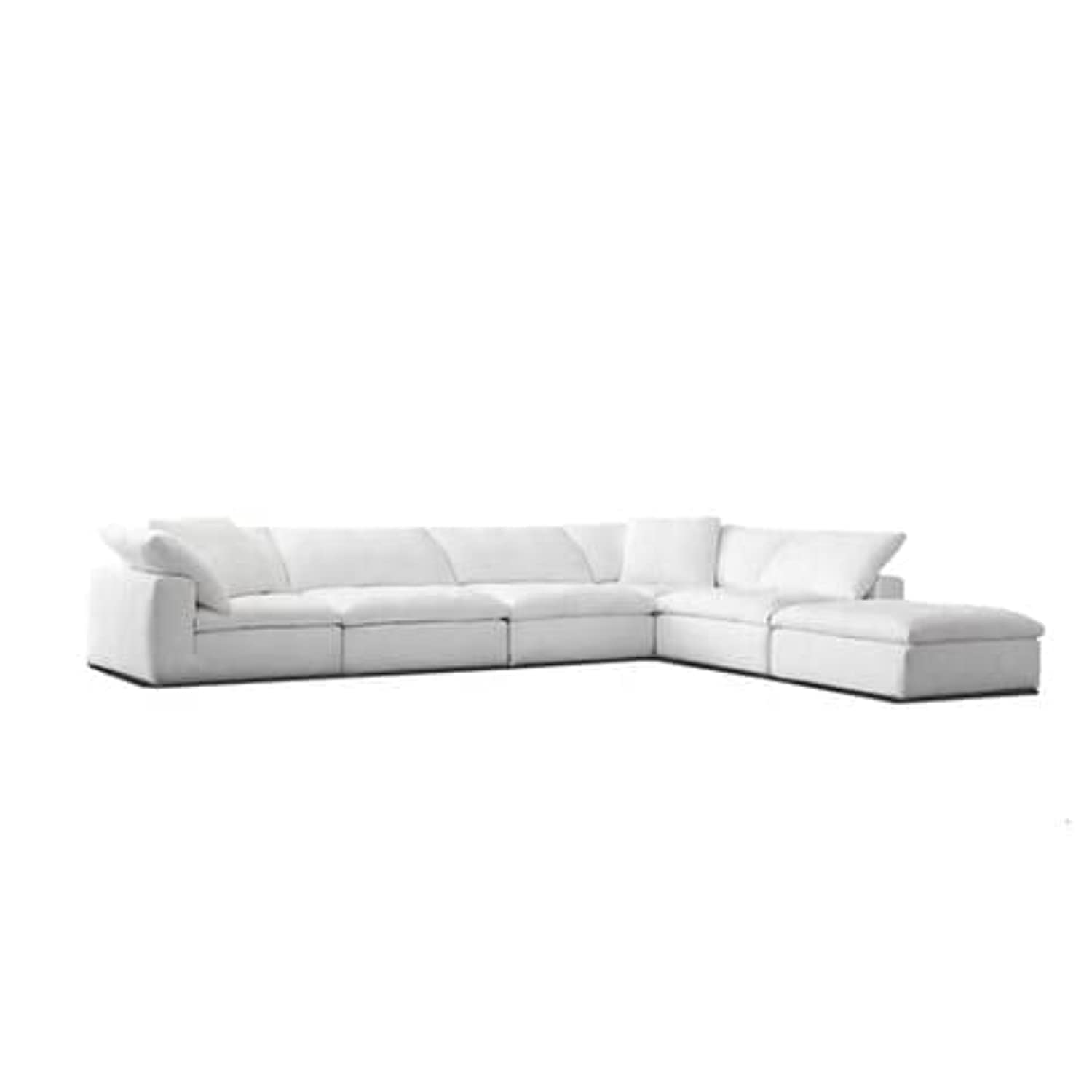 Good Luck Furniture Factory LLC Sectional Fabric Sofa White Sofa Set Furniture Modern Chaise Modular Cloud Sofa