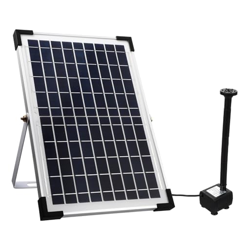 lurrose 大功率ソーラー噴水ポンプキット 太陽光発電式屋外水循環システム 省エネ設計 簡単設置 メンテナンス ガーデン池用