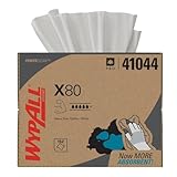 Wypall X80 Reusable Wipes (41044), Extended Use Cloths BRAG Box Format, White, 160 Sheets/Box; 1 Box/Case