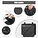 2Pack Hanger Diversion Safe Bag with Zipper, Jewelry & Cash Safe, Secret Under Clothes Storage for Home or Travel - BLACK