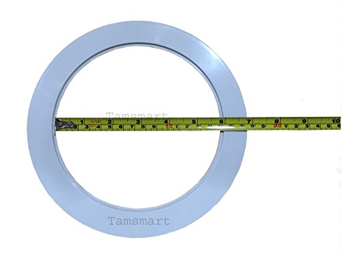 Tamsamrt 6" Inch Over Size White Light Trim Ring For Recessed Can And Oversized Light Fixture #TOP1
