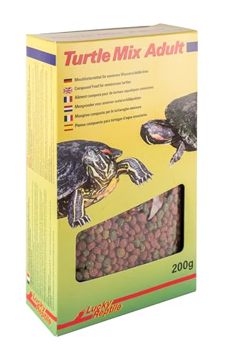 Lucky Reptile Turtle Mix Adult Nourriture pour Tortues Aquatiques avec protéines importantes et Fibres Alimentaires 200 g – Nourriture pour Tortues d'eau...