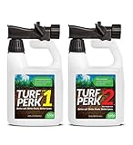 Turf Perk Microbe Mix and Azospirillum Lawn Treatment - Step 1 and Step 2 Combo Pack Lawn Solution. Repair, Prepare, Strengthen, and Maintain Your Lawn! All Natural Lawn Food for All Types of Grass.